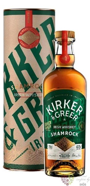 Kirker &amp; Greer  Shamrock  Irish whiskey 43% vol.  0.70 l