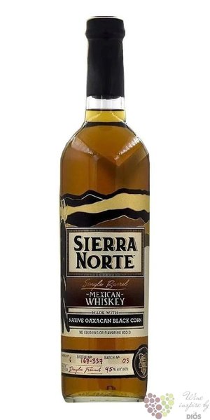 Sierra Norte  Black corn  Mexican corn whisky 45% vol.  0.70 l
