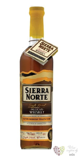 Sierra Norte  85% Amarillo / Yellow Corn  Mexican corn whisky 45% vol.  0.70 l
