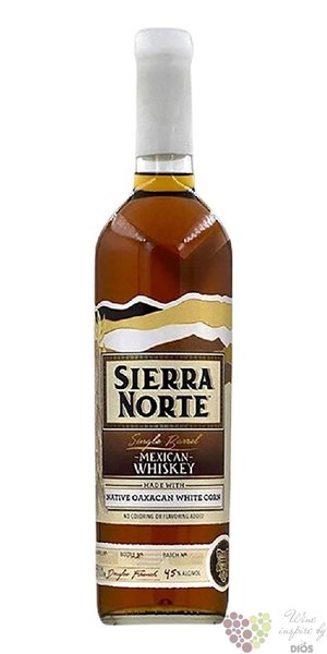Sierra Norte  85% Blanco / White Corn  Mexican corn whisky 45% vol.  0.70 l