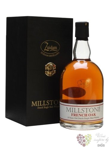 Millstone  French oak  aged 10 years Dutch single malt whisky Zuidam 40% vol.0.70 l