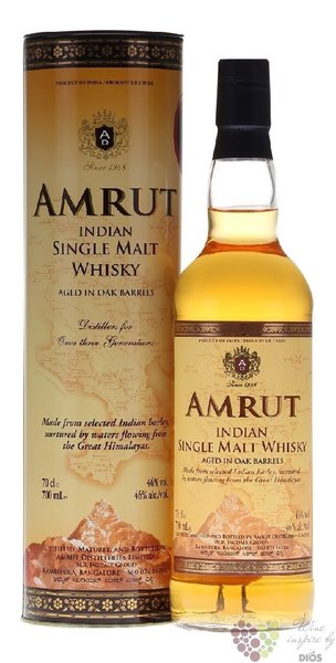 Amrut Indian single malt whisky 46% vol.  0.70 l