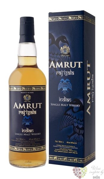 Amrut  Raj Igala b.1  Indian single malt whisky 40% vol.  0.70 l