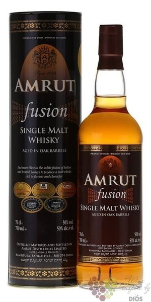 Amrut  Fusion  Indian single malt whisky 50% vol.  0.70 l