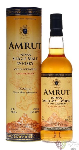 Amrut  Cask strength edition  Indian single malt whisky 61.8% vol.  0.70 l