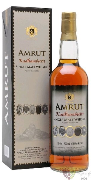 Amrut  Kadhambam 2ed  single malt Indian whisky 50% vol.  0.70 l