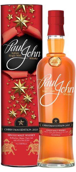 Paul John  Christmas  single malt Indian whisky 46% vol.  0.70 l