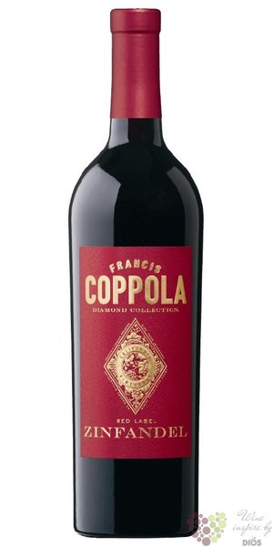 Zinfandel  Red label Diamond collection  2021 Sonoma county Ava F.F.Coppola  0.75 l