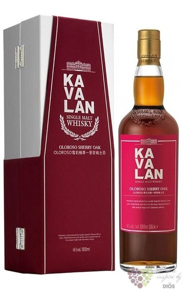 Kavalan  Sherry oak  single malt Taiwanese whisky 46% vol.    0.70 l