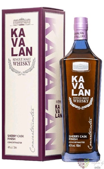 Kavalan Concertmaster  Sherry cask  single malt Taiwan whisky 40% vol.  0.70 l