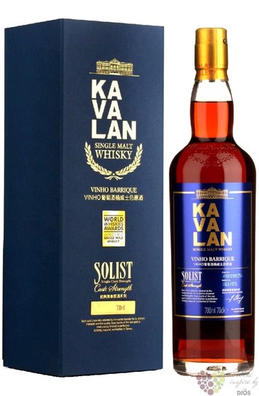 Kavalan Solist  Vinho cask  single malt Taiwan whisky 58.6% vol.  0.70 l