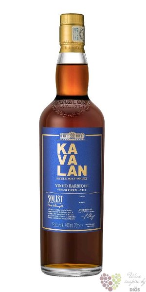 Kavalan Solist  Vinho cask  single malt Taiwan whisky 55.6% vol.  0.70 l