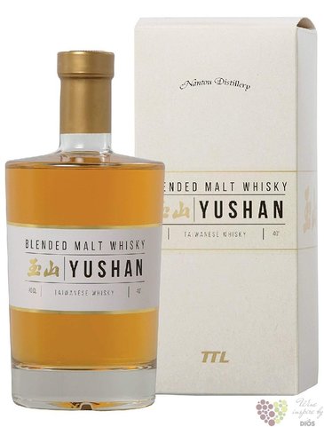 Yushan blended malt Taiwanese whisky by Nantou 40% vol.  0.70 l