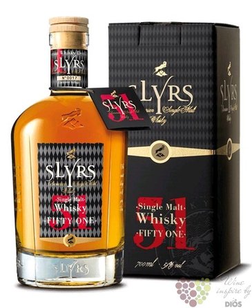 Slyrs  Fifty one  single malt Bavarian whisky 51% vol.  0.70 l