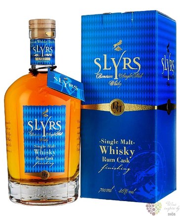 Slyrs  Rum cask finish  single malt Bavarian whisky 46% vol.  0.70 l