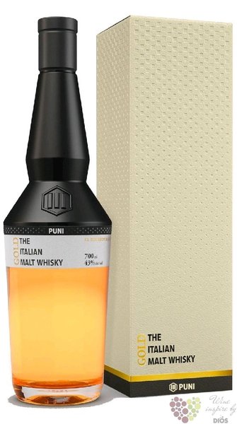 Puni  Gold  Italian single malt whisky 43% vol.  0.70 l