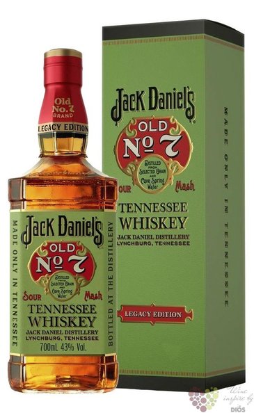 Jack Daniels  Legacy no.I  sour mash Tennessee whiskey 43% vol.  0.70 l