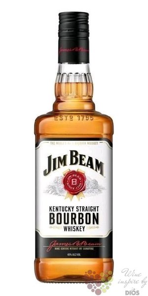 Jim Beam  White label  Kentucky straight bourbon whiskey 40% vol.   1.75 l