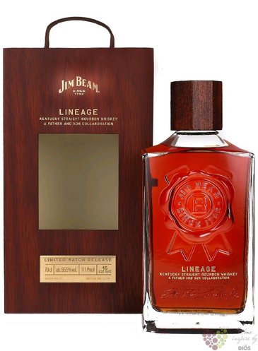 Jim Beam   Lineage  wood box aged 15 years Kentucky straight bourbon whiskey 55.5% vol.  0.70 l