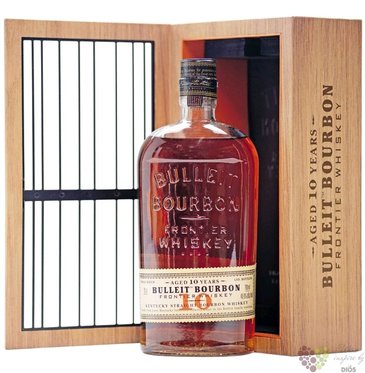 Bulleit  Frontier the Cage  aged 10 years gift tube straight American bourbon 45.6% vol.  0.70 l