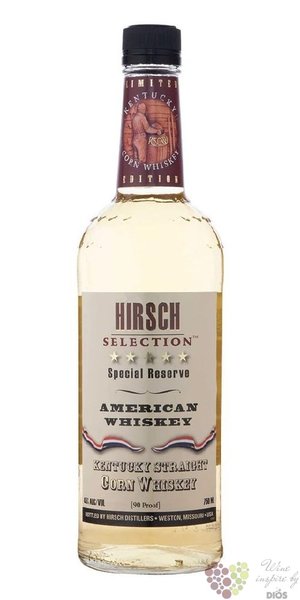 Hirsch Selection  Special reserve  Kentucky Straight corn whisky 45% vol.  0.75 l