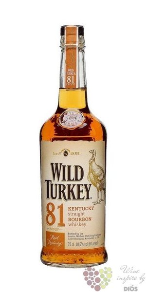 Wild Turkey  81  Kentucky straight bourbon whiskey  40.5% vol.    0.70 l