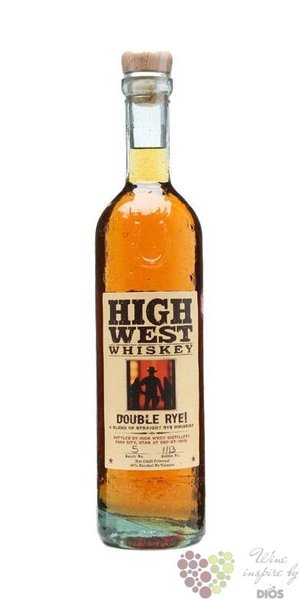 High west  Double rye  straight rye American whiskey 46% vol.    0.70 l