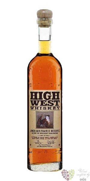 High west  Prairie reserve batch 14  blend of american straight bourbons 46% vol.  0.70 l