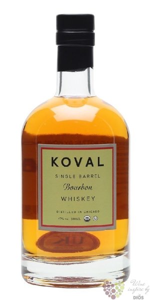 Koval  Bourbon  Single barrel Illinois whiskey 47% vol.  0.50 l