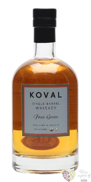 Koval  Four grain  Single barrel Illinois whiskey 47% vol.  0.05 l