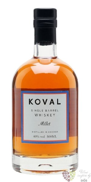 Koval  Millet  Single barrel Illinois whiskey 40% vol.  0.50 l
