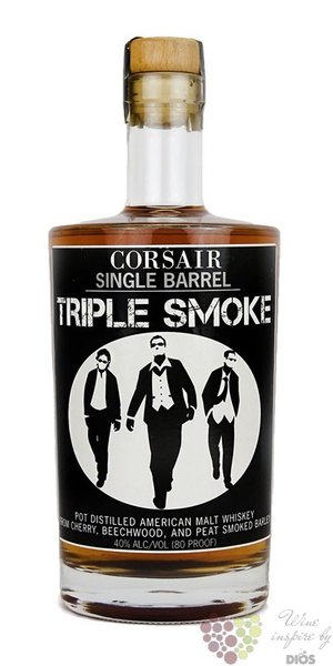 Corsair  Triple smoke  smal batch American single malt whiskey 40% vol.    0.70 l