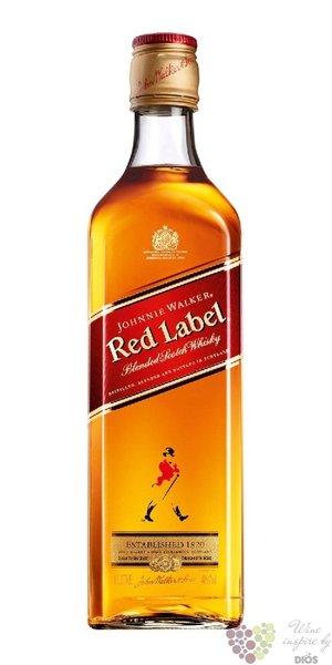 Johnnie Walker  Red label  blended Scotch whisky 40% vol.  1.00 l