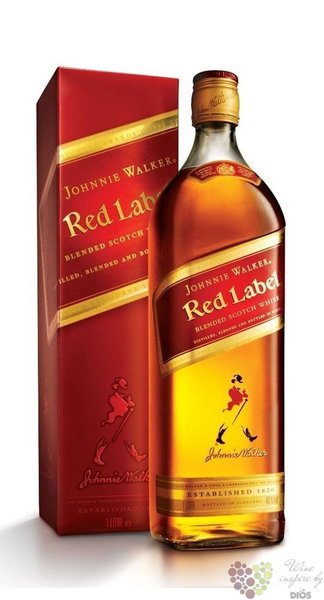 Johnnie Walker  Red label  gift box blended Scotch whisky 40% vol.  1.00 l