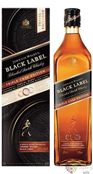 Johnnie Walker Black label  Triple cask edition  Scotch whisky 40% vol. 1.00 l