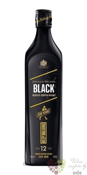 Johnnie Walker Black label  200y celebration  ltd. Scotch whisky 40% vol.  0.70 l