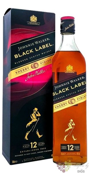 Johnnie Walker Black label  Sherry cask  Scotch whisky 40% vol.  0.70 l
