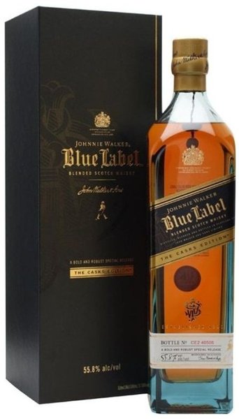 Johnnie Walker Blue label  Cask edition  premium Scotch whisky  55.8% vol.  1.00 l