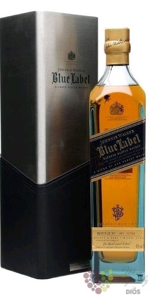 Johnnie Walker Blue label „ Porsche edition ” premium Scotch whisky 40% vol.  0.70 l