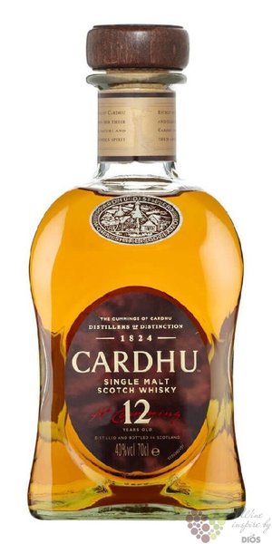 Cardhu 12 years old single malt Speyside Scotch whisky 40% vol.  0.20 l