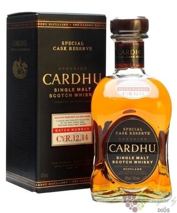 Cardhu  Special cask reserve 12.14  aged 12 years single malt Speyside whisky 40% vol.  0.70 l