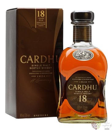Cardhu 18 years old single malt Speyside Scotch whisky 40% vol.  0.70 l