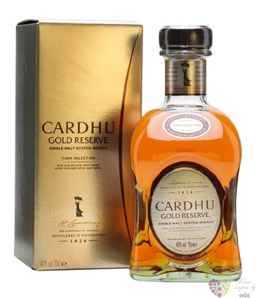 Cardhu  Gold reserve  single malt Speyside whisky 40% vol.    0.70 l