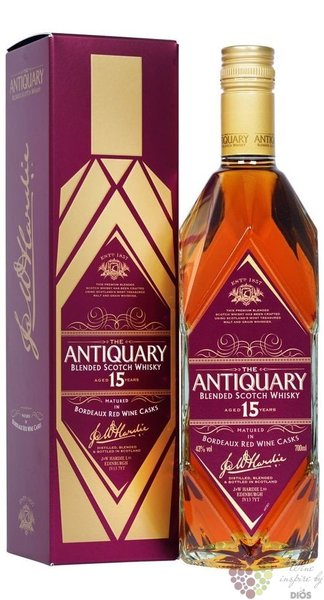 the Antiquary 15 years old blended Scotch whisky 43% vol.  0.70 l