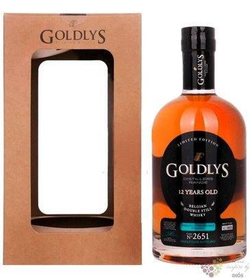 Goldlys  PX cask 2651  aged 12 years Belgian single malt whisky 43% vol.  0.70 l