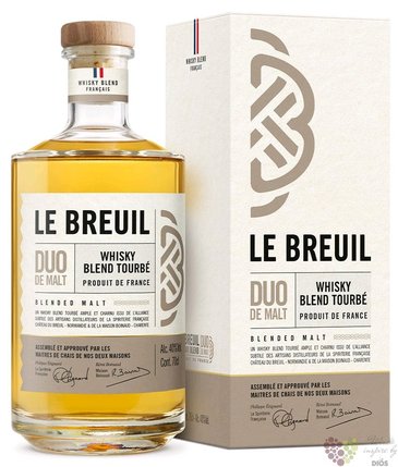 le Breuil  Duo de Malt Tourb  blended malt French whisky 40% vol. 0.70 l
