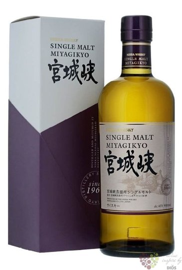 Miyagikyo single malt Japan Nikka whisky 45% vol.  0.70 l