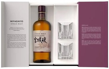 Miyagikyo single malt glass set Japan Nikka whisky  45% vol.  0.70 l