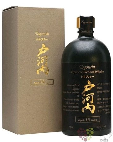 Togouchi aged 18 years blended Japanese whisky 43.8% vol.  0.70 l
