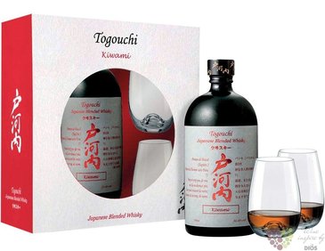 Togouchi  Kiwami  2glass set of blended Japanese whisky 40% vol.  0.70 l